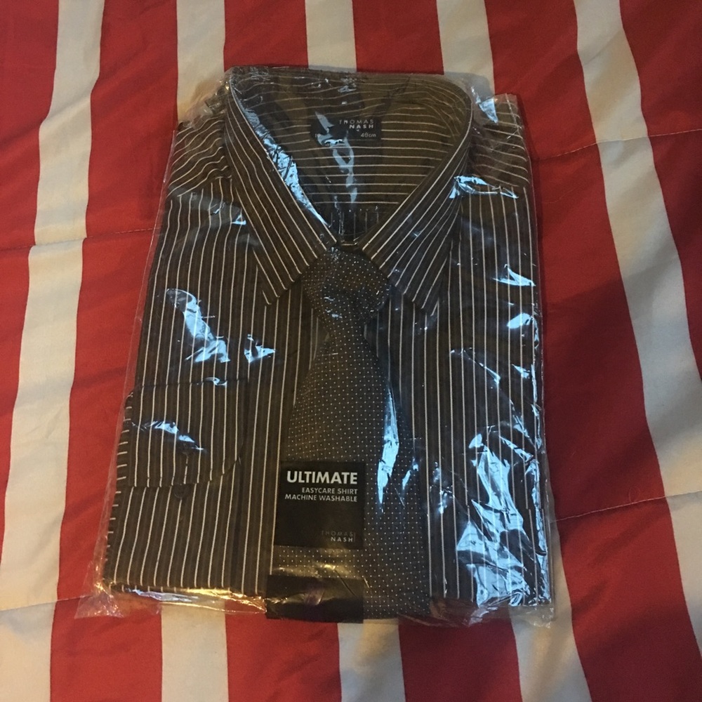 Thomas Nash Shirt with Tie. NWOT